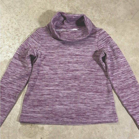 Columbia Tops - Columbia Heathered Purple Cowl Neck Sweater
Size XS